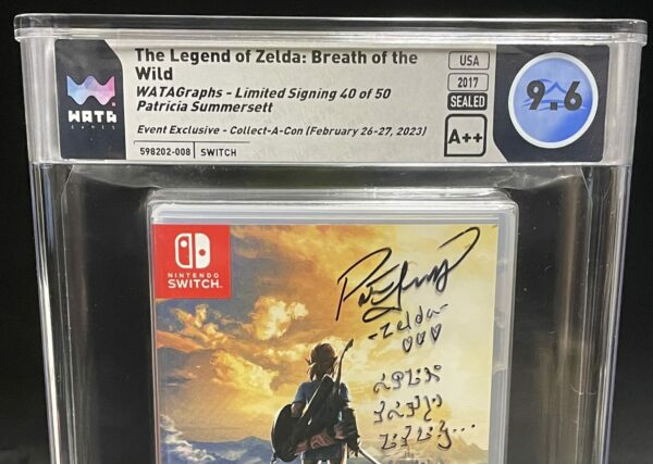 The Legend of Zelda: Breath of The Wild 105211B Nintendo Switch Limited Signing 40 of 50 WATAGraph 9.6 A++ Patricia Summersett Autograph Hylian