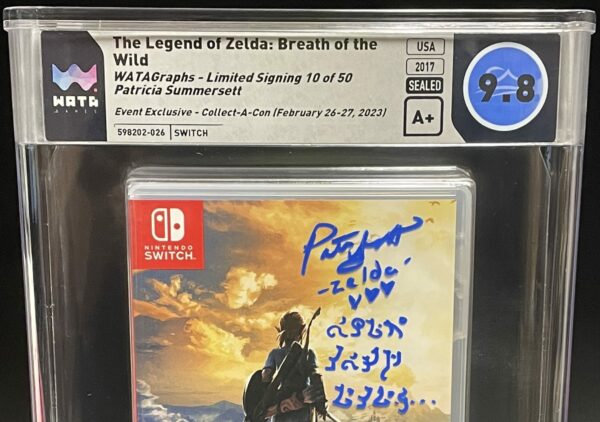 The Legend of Zelda: Breath of The Wild 105211B Nintendo Switch Limited Signing 10 of 50 WATAGraph 9.8 A+ Patricia Summersett Autograph