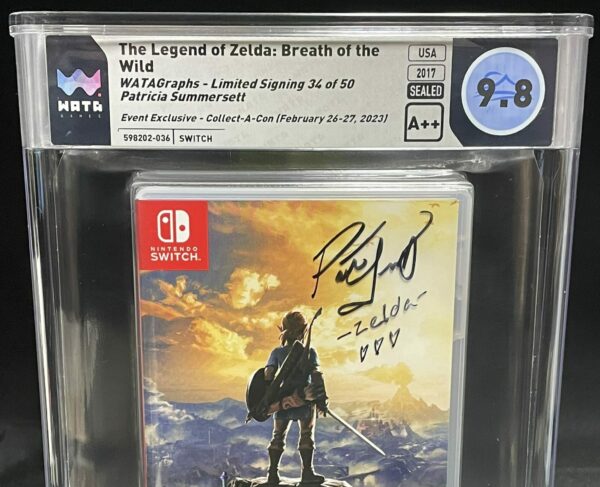 The Legend of Zelda: Breath of The Wild 105211B Nintendo Switch Limited Signing 34 of 50 WATAGraph 9.8 A++ Patricia Summersett Autograph