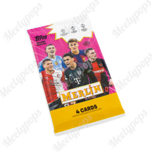 2023-24 Topps UEFA Club Competitions Merlin Chrome Soccer Hobby Pack